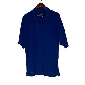 Men's Nike Dri-Fit Royal Blue Polo Shirt